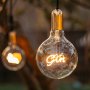 Retro Edison Light Bulb G125 GIN Warm White LED E27 3W