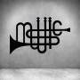 Music Trumpet - Matt Black / L 1000 X H 620MM
