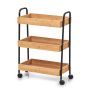 Bamboo Modern Bathroom Storage CART-3 Tiers