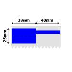 NB579 - - K3 Only - 38X25+40MM - 1 000 Blue Cable Labels