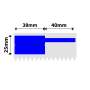 NB579 - NIIMBOT - K3 ONLY - 38X25+40MM - 1 000 BLUE CABLE LABELS