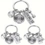 Sports Fitness Dumbbell Barbell Jug Bell Keychain Good Friend Friendship Keychain Inspirational Gift Keyring