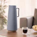 Exata Glass Lined Thermal Flask Blue