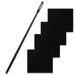 Flute Cleaning Kit Flute Cleaning Rod With 4PCS Flute Cleaning Cloth Flute Cleaning Swabs Flute Polishing Cloth Flute Stick Flut