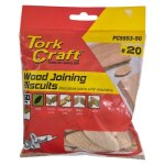 Tork Craft Wood Joining Biscuits NO.20 50 Piece 58MM