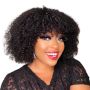 10 Brazilian Curly Fringe Wig