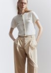 Structured-knit Cardigan - Cream