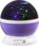 3-IN-1 Galaxy Night Light & Projector With 360 Rotation & Lullabies - Purple / White