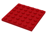 Parts Plate 6 X 6 3958 - Red
