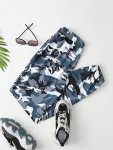 Camouflage Print Elastic Waist Jogger Pants Loose High Waist Casual Running Fitness Sweatpants Women's Clothing