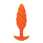 B-vibe - Texture Plug Swirl Orange