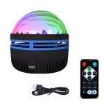 Wolulu AS-50302 LED Projection Sphere Wave Magic Ball Light With Remote Control
