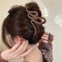 1pc Vintage Simple Basic Versatile Wave Hair Claw Clip Women Girls Casual Party Outdoor Supplies Gift Photo Props