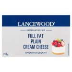 Lancewood Full Fat Plain Cream Cheese 250G