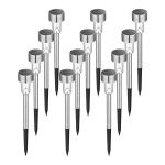 12PACK Solar Outdoor Lights Waterproof Stainless Steel