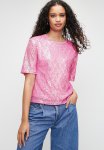 Sequin T-Shirt Top - Sweet Pink