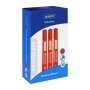 Marlin Dense Liners Permanent Markers 10'S Red Pack Of 10