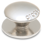 Small Silver Circle Stud Jibbitz - Multi Osfa