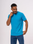 Bright Blue Crew Neck T-Shirt - S Blue