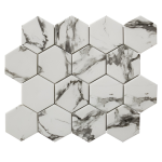Carrara Inkjet – Hexagon Mosaic