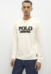 Polo Kwanelemen Pjc Long Sleeve Logo Tee - Ecru