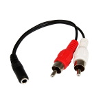 2 X Rca Male To Stereo Female 10CM RCA001