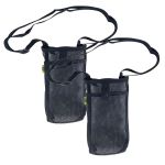 Camping Water Bottle Storage Bag With Adjustable Shoulder Strap 2PC - 21CM