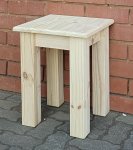 Cottage Coffee Table 350X350X450 Sq Leg – Raw