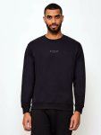 Mens Crew Neck Sweatshirt In Black - Black 3XL
