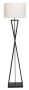 Bright Star Lighting Sleek & Stylish: SL420 Black Contemporary Standing Lamp