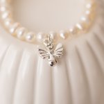Freshwater Pearl Christening Keepsake Bracelet Assorted - Guardian Angel