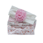 3 Piece Headbands Set Pink