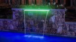 Pool Waterfeature Water Curtain Colour Changing LED 600MM