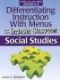 Differentiating Instruction With Menus For The Inclusive Classroom - Social Studies   Grades 6-8     Paperback