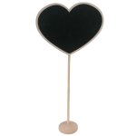 Blackboard Heart Shape With Stand 33CM
