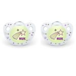 Silicone Night & Day Soother Girl 18- 36 Months 2 Pack