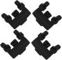 4PCS Non-scratch Silicone Bumpers For Air Fryer Tray High-temperature