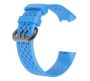 Breathable Mesh Silicone Band For Fitbit Charge 3 / 3SE /4 -blue