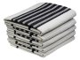 's Kitchen Towel - Design 2292 - 045X070CMS - 05 PC Pack - Stripes - Jet Black