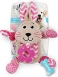 Little Buddy Comforting Bunny Dog Toy Pink