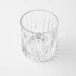 - Hand Pressed Tumbler Glass Set Of 4 Choose From 3 Colours - Clear