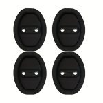 4PCS Silicone Car Door Lock Protectors - Thickened Shock Absorbing Anti-collision Pads