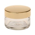 50ML Clear Glass Jar With Gold Lid 58 400