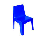 Junior Armless Kiddies Chair Blue
