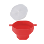 Microwave Popcorn Bowl Foldable Popcorn Maker Bucket Bowl Red