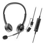Axtel Flow Uc Wired Stereo Hset Black