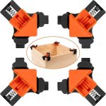 4PCS 90 Degree Angle Clamps Woodworking Corner Clip Right Angle Clip Fixer Clamp Tool With Adjustable Hand Tools