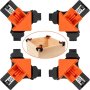 4pcs 90 Degree Angle Clamps Woodworking Corner Clip Right Angle Clip Fixer Clamp Tool With Adjustable Hand Tools