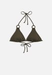 Padded Triangle Bikini Top - Dark Khaki Green