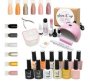 High Quality Uv Glam Gel Starter & Soak-off Bowl 25 PC Kit -pink Lamp Miami & Monochrome